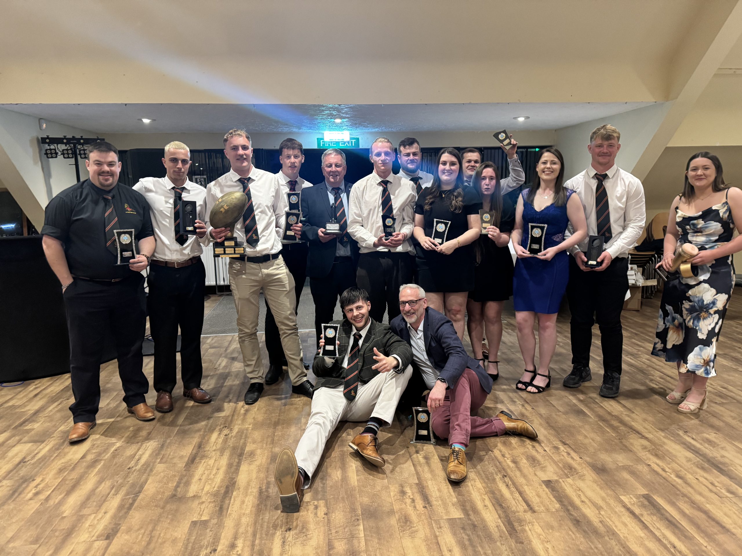 Image of end of season presentation award winners that were in attendance on Saturday 9th May.