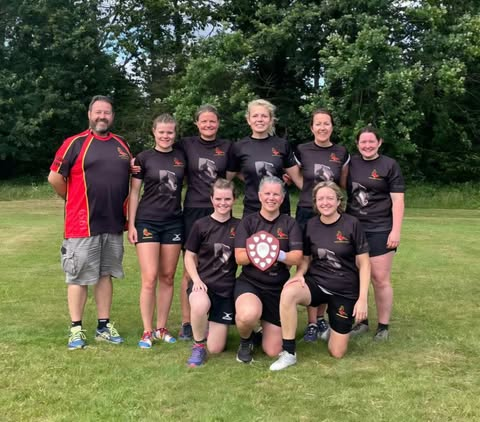 Andover RFC Ladies Team Photo at Hampshire Women’s Touch Series